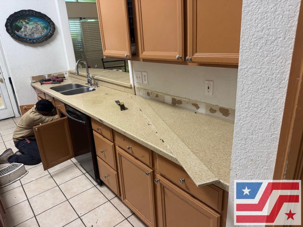 Kitchen Countertop Replacement in Flower Mound, TX – From Formica to White Quartz in Dallas, TX Kitchen Countertop Replacement in Flower Mound, TX – From Formica to White Quartz in Dallas, TX
