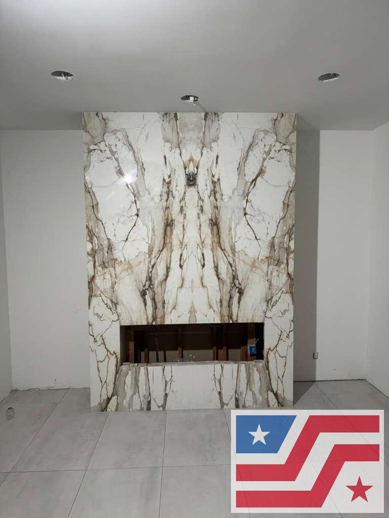 Fireplace Remodel with Premium Porcelain Stone – Farmers Branch, TX in Dallas, TX Fireplace Remodel with Premium Porcelain Stone – Farmers Branch, TX in Dallas, TX