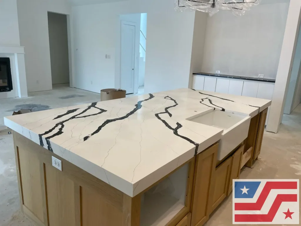 Quartzite Countertop Installation in Sachse, TX – Luxury Kitchen Remodel by AGC in Dallas, TX Quartzite Countertop Installation in Sachse, TX – Luxury Kitchen Remodel by AGC in Dallas, TX