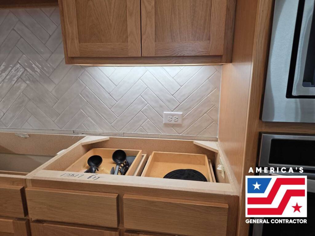 Custom Kitchen Countertop & Backsplash Remodel – Frisco, TX in Dallas, TX